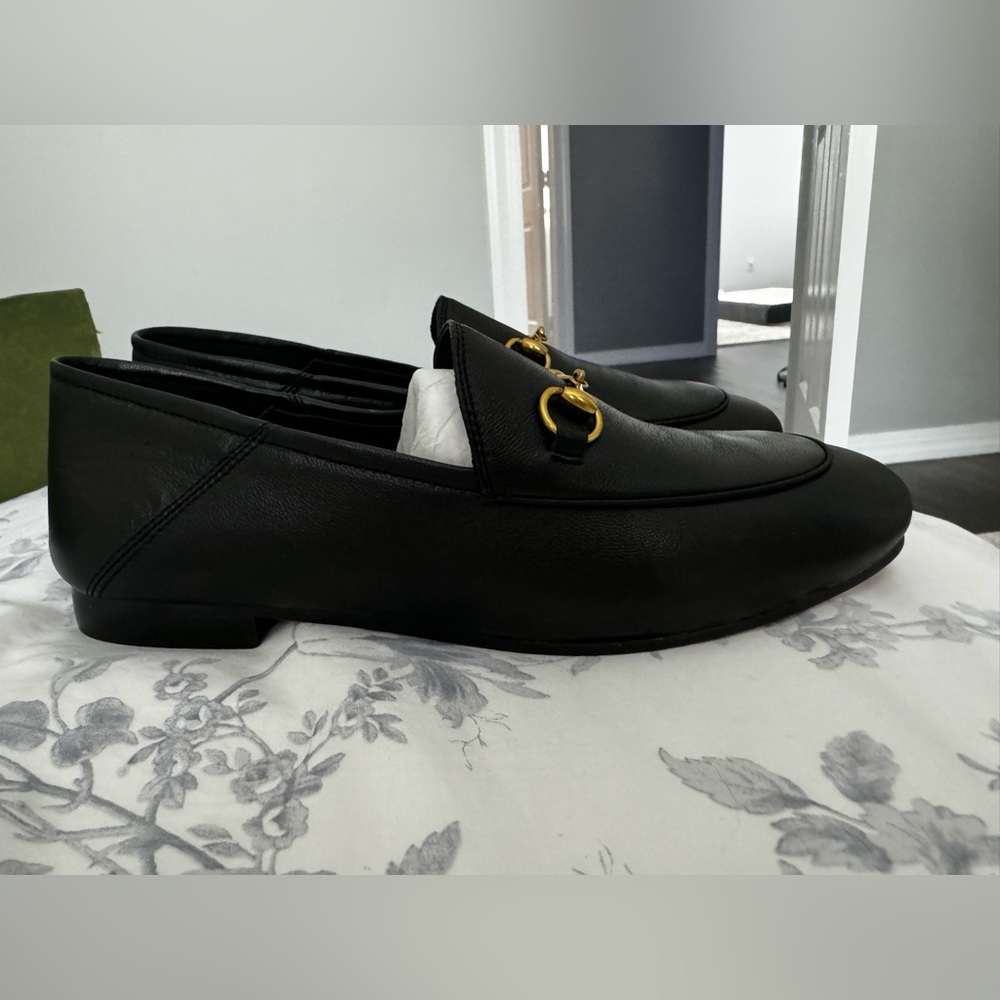 Black leather loafers/oxfords, us 10